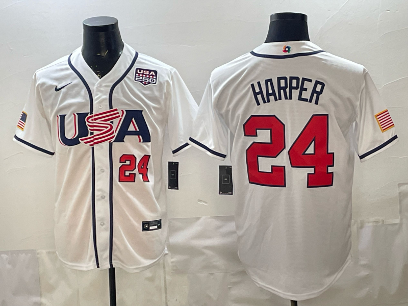 Men 2026 World cup white MLB Nike jersey 0061->->MLB Jersey